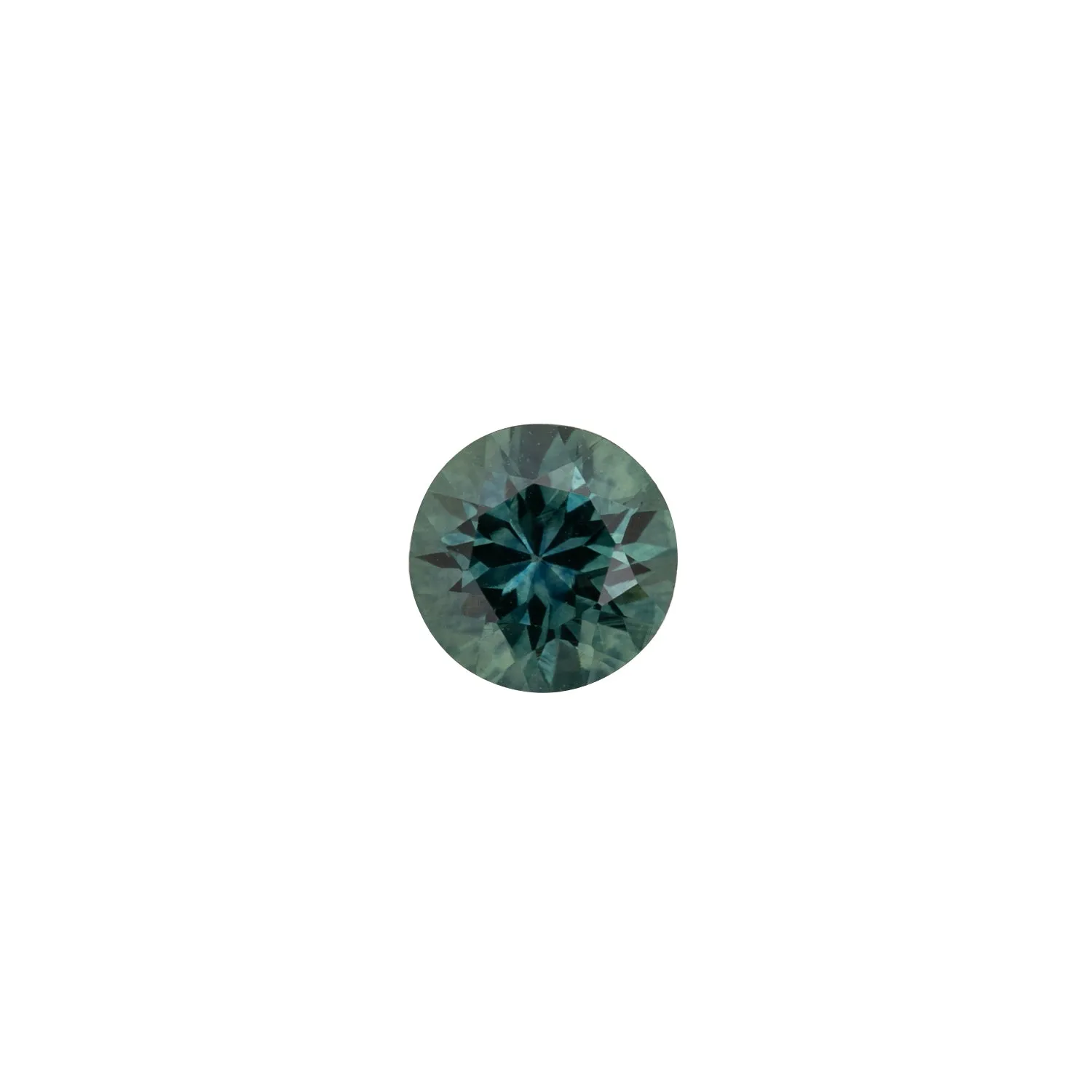 1.01ct Round Cut Blue Green Montana Sapphire SR240