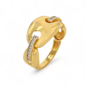 14KYellow Gold Fancy Link Ring