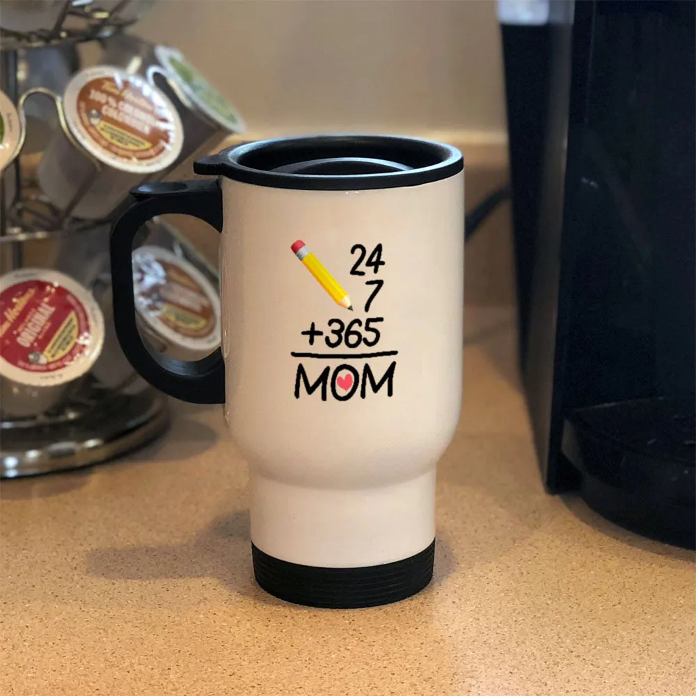 365 Mom Metal Coffee and Tea Travel Mug