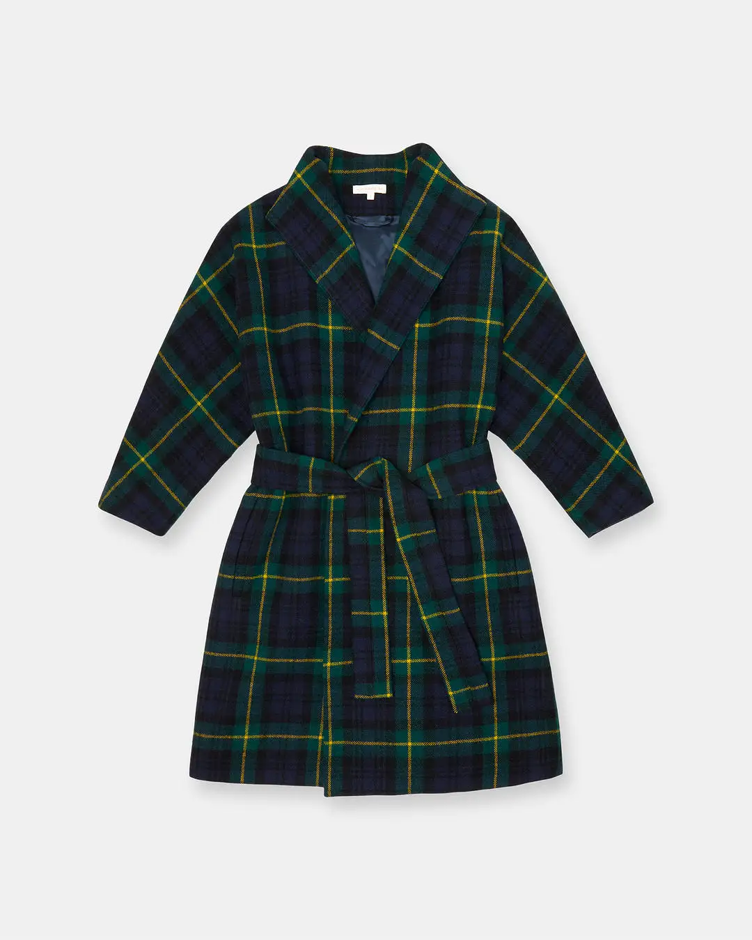 Ann Mashburn Kimono Carina Car Coat Tartan Plaid