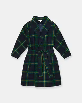 Ann Mashburn Kimono Carina Car Coat Tartan Plaid