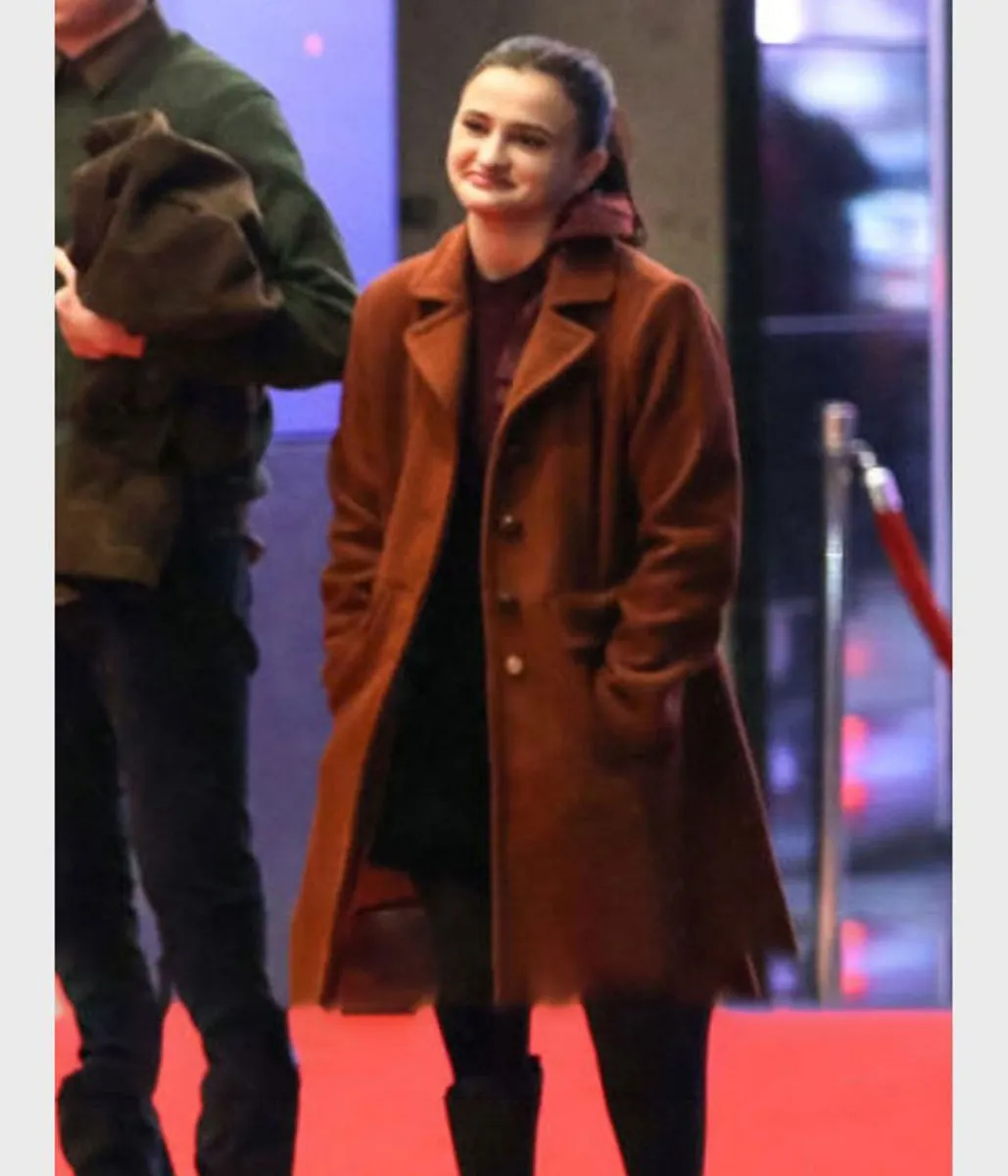 Ava Russo Hawkeye Brown Wool Coat