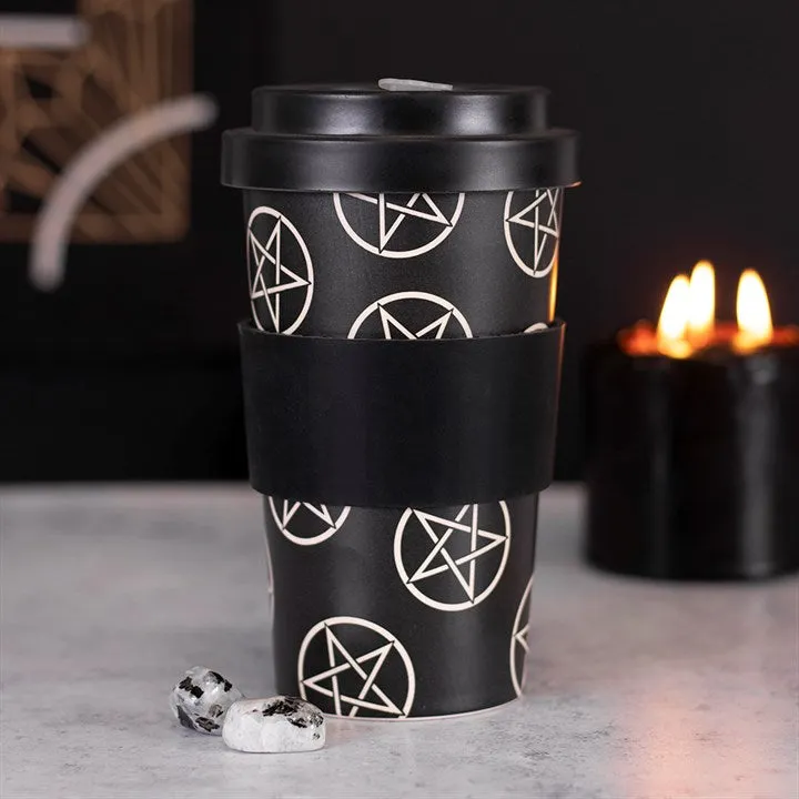 Bamboo Eco Travel Mug - Pentagrams