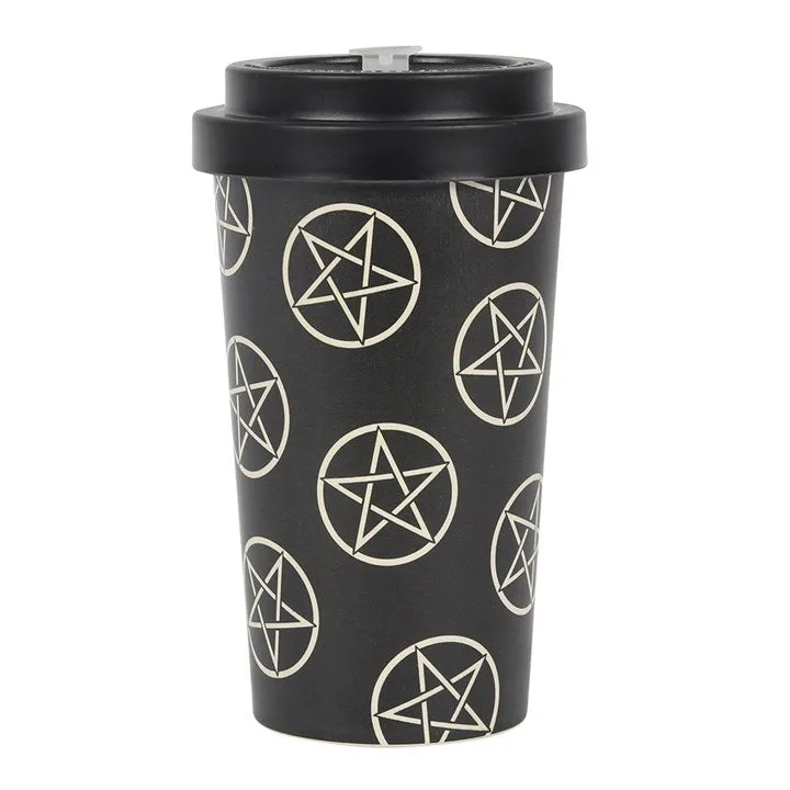 Bamboo Eco Travel Mug - Pentagrams