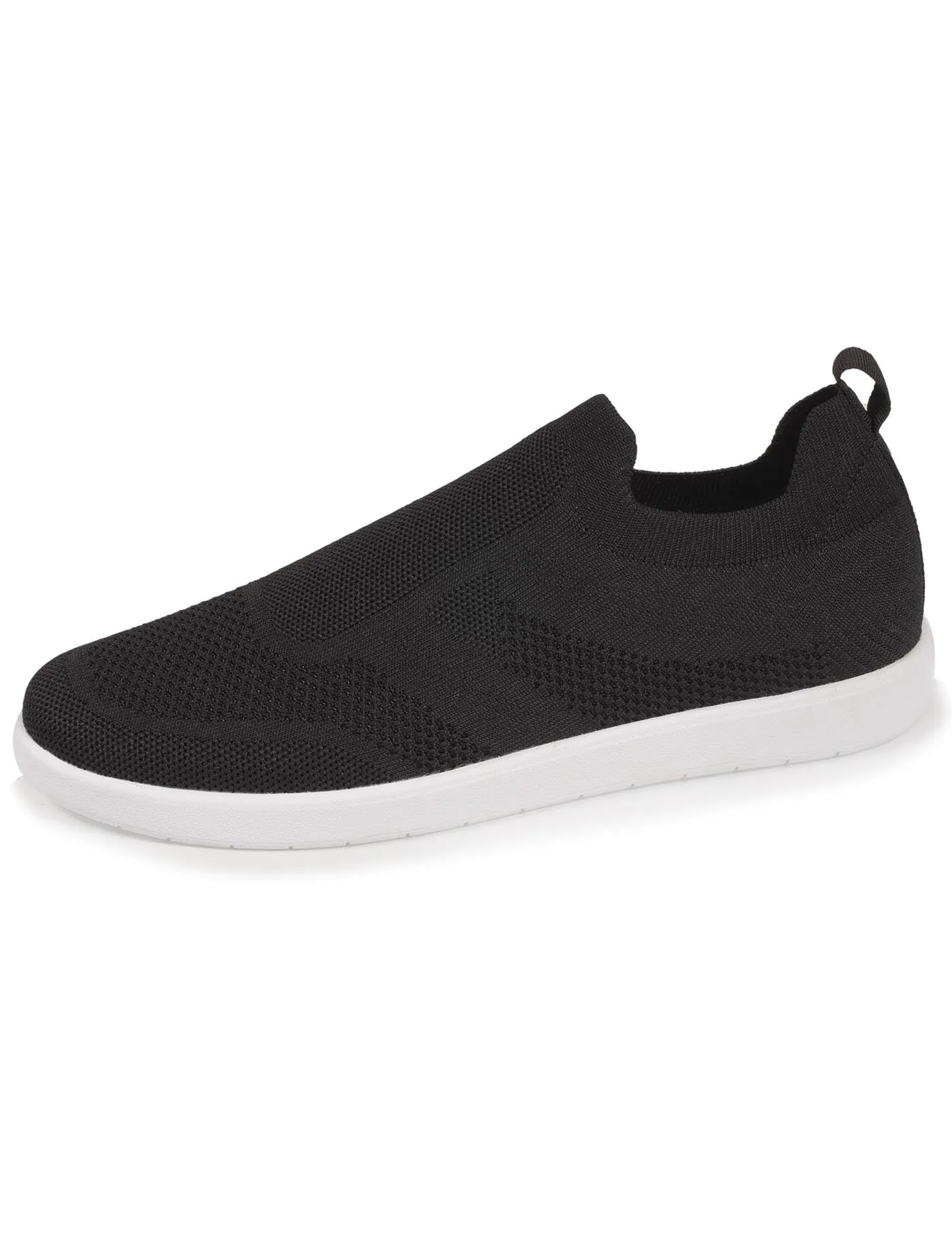 Baskets Confort Femme Slip-on à bandes Noir