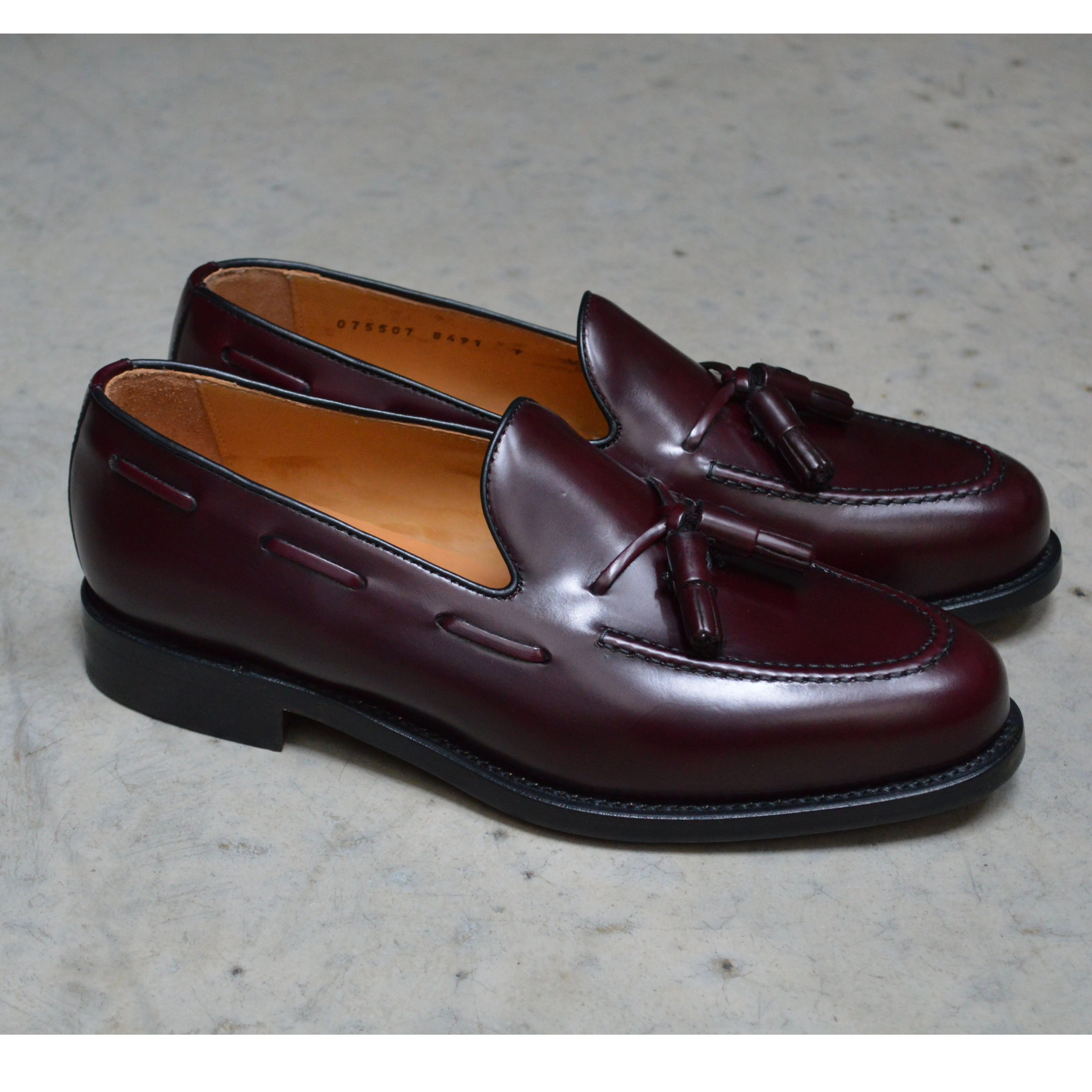 Berwick 1707 Tasselled Slip On (8491) - Burgundy Rois