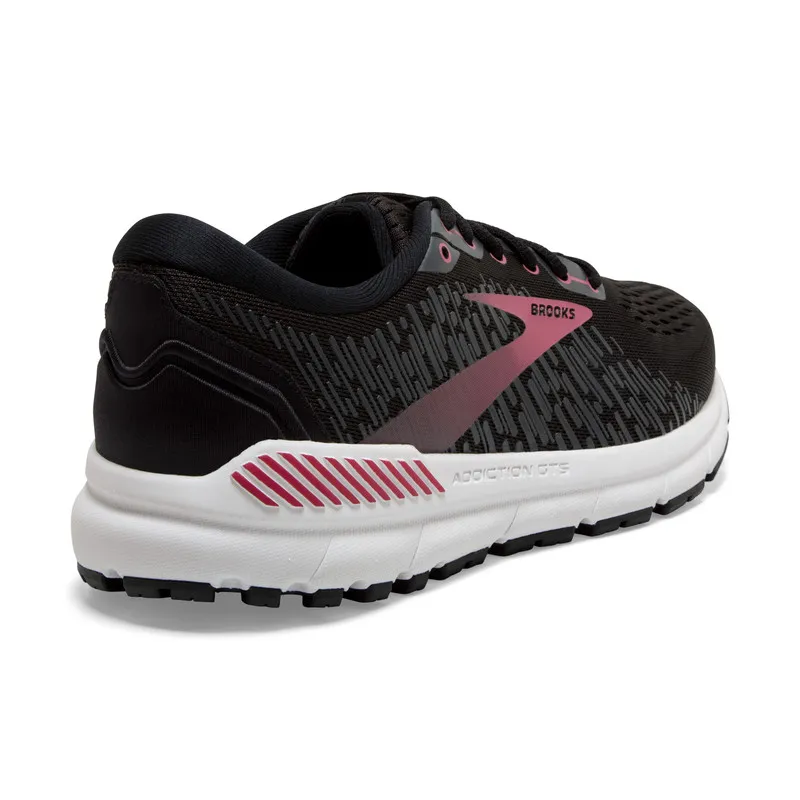 Brooks Womens Addiction GTS 15 Athletic Shoes- Black/Ebony