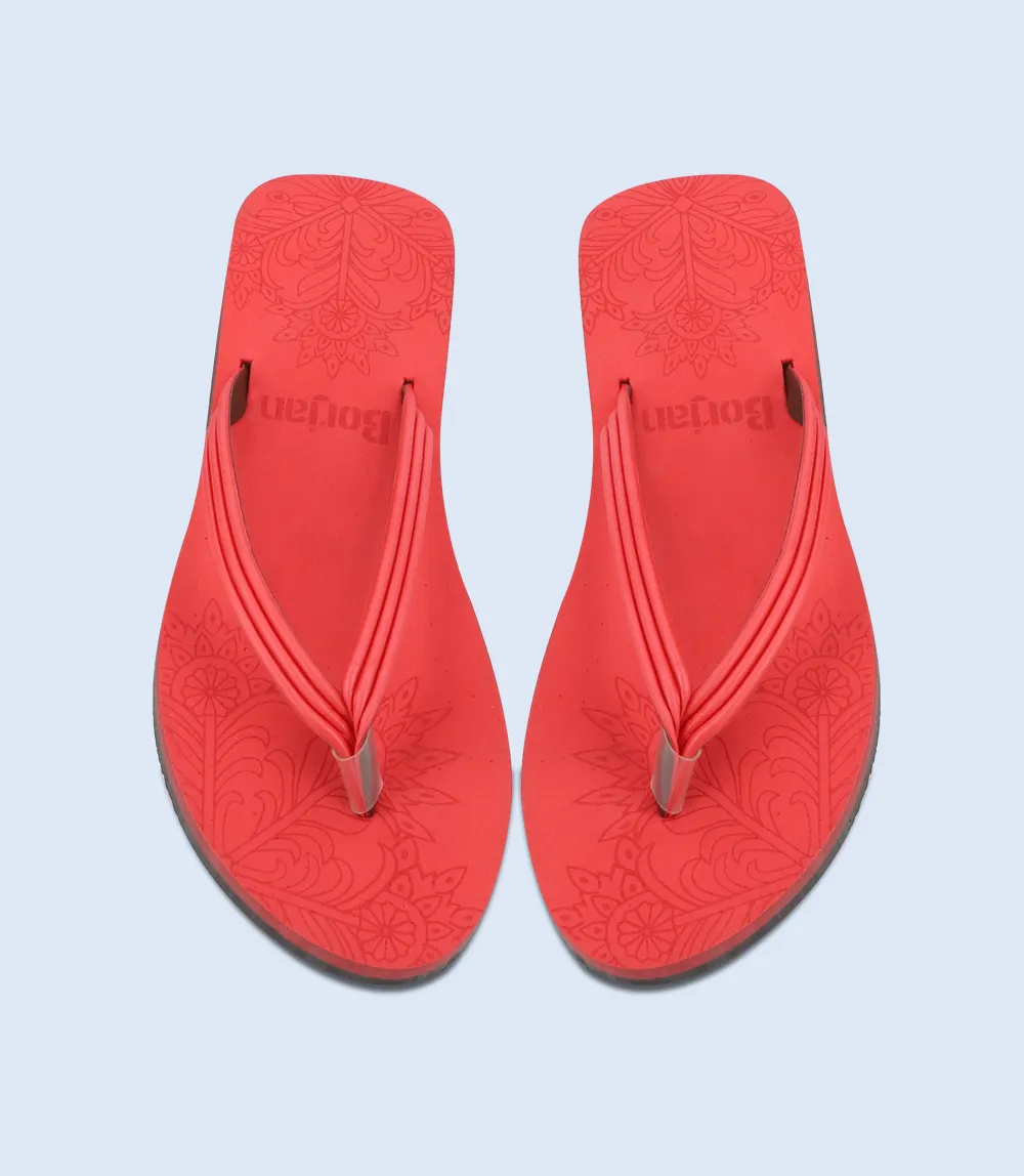 BW9277-RED-Women Flipflop