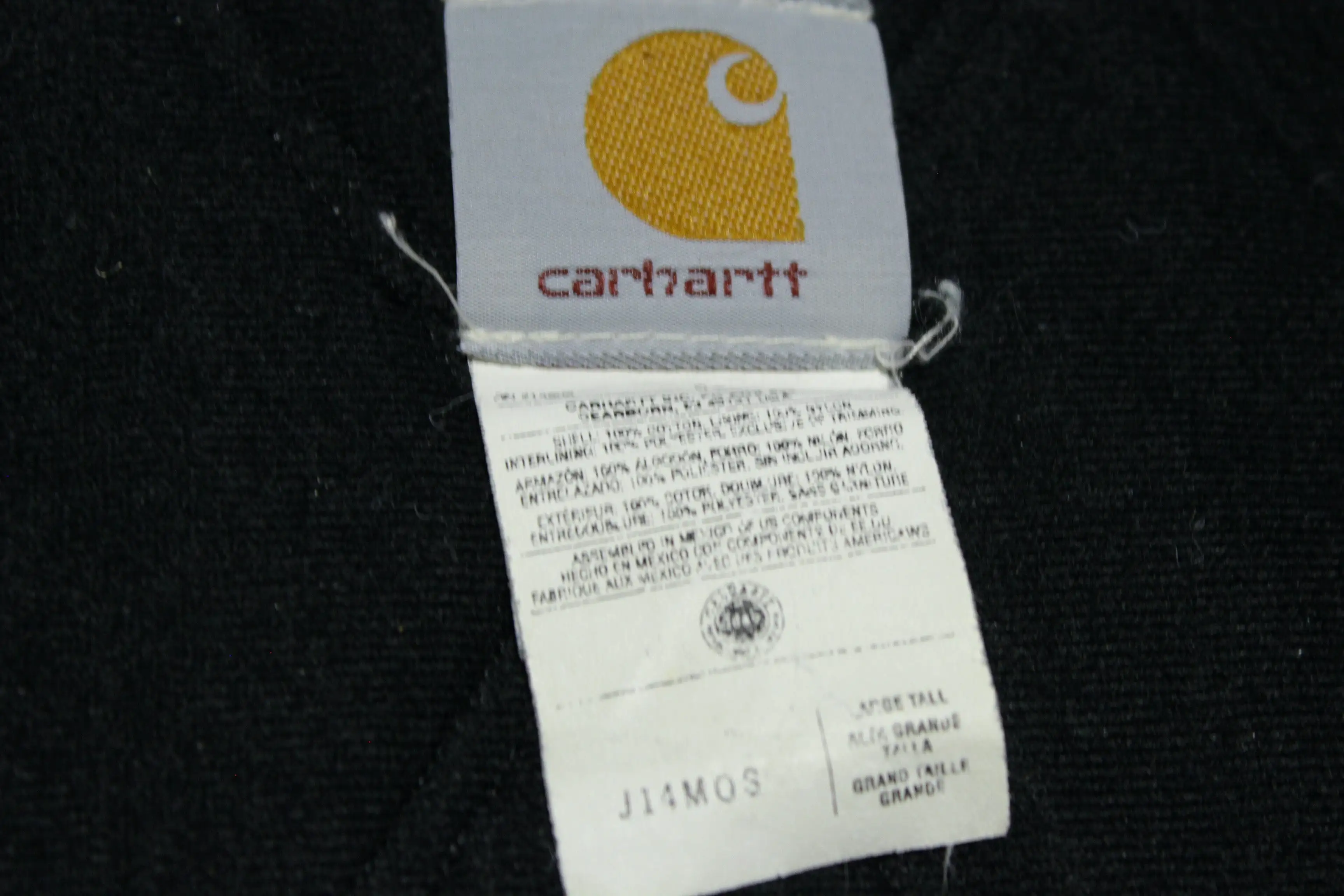 Carhartt J14 MOS Lined Duck Canvas Cowboy Collar Jacket Santa Fe Workwear Coat