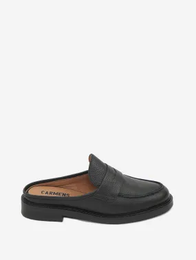 Carmens - Sabot slip-on in pelle tinta unita