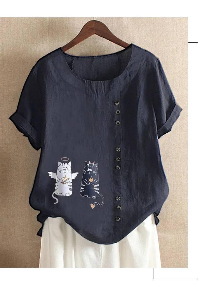 Chic Top Casual Fashion Loose Blouse