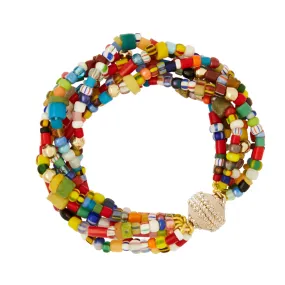 Confetti Multi Color Veneitan Glass Bracelet