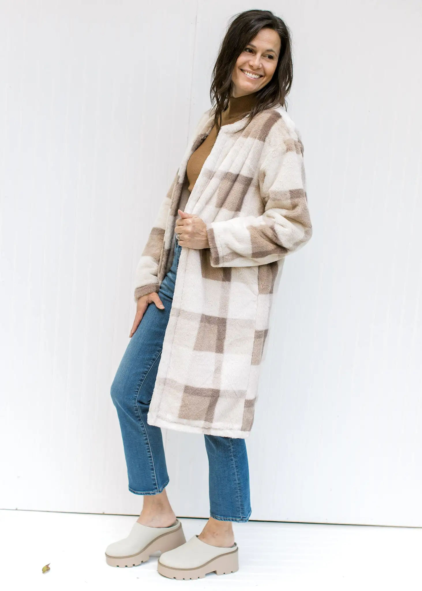 Cozy Plaid Coat