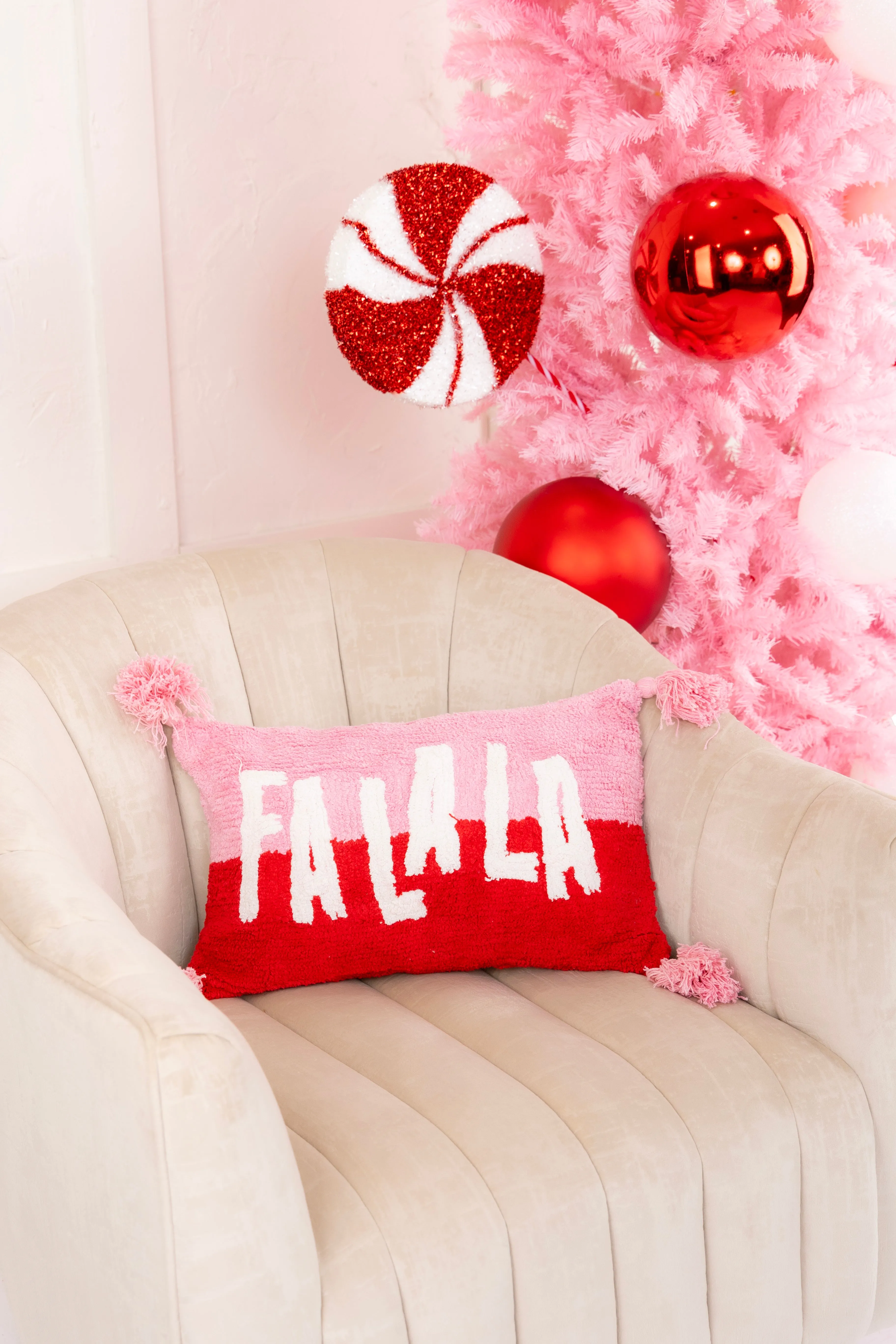 Fa La La Lumbar Pillow | Mary Square - FINAL SALE