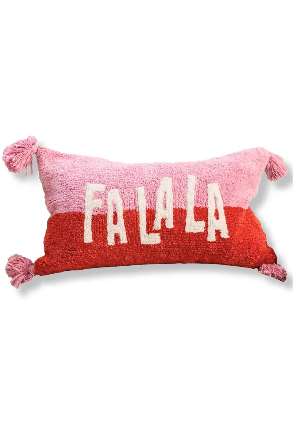 Fa La La Lumbar Pillow | Mary Square - FINAL SALE