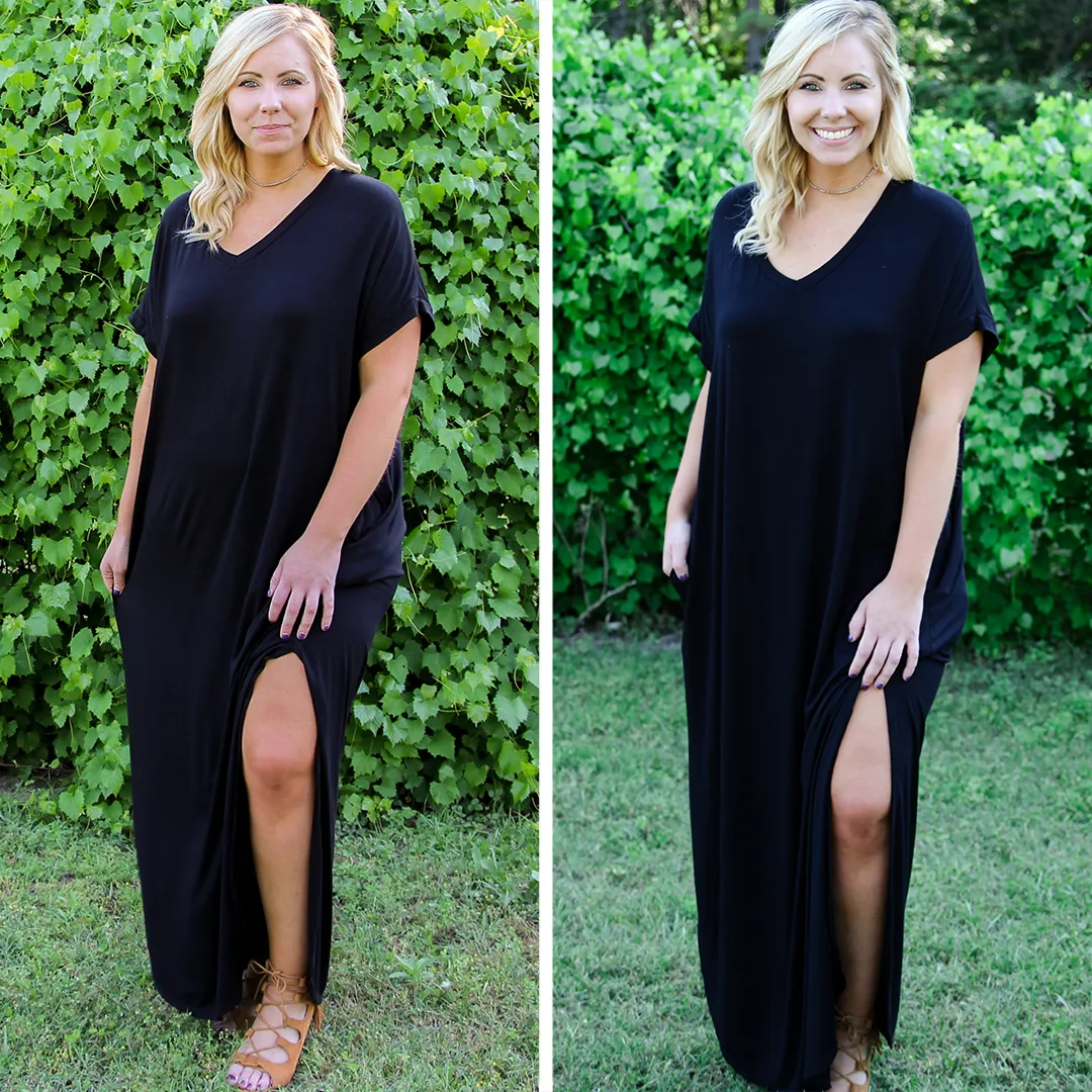 Flow With It Maxi Dress, Black