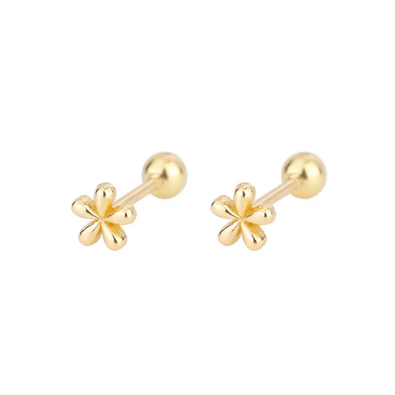 Flower Barbell Earring