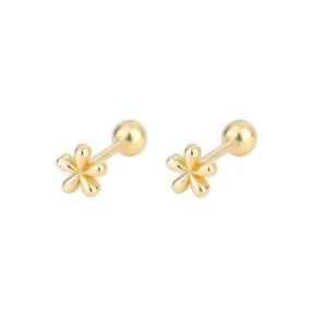 Flower Barbell Earring