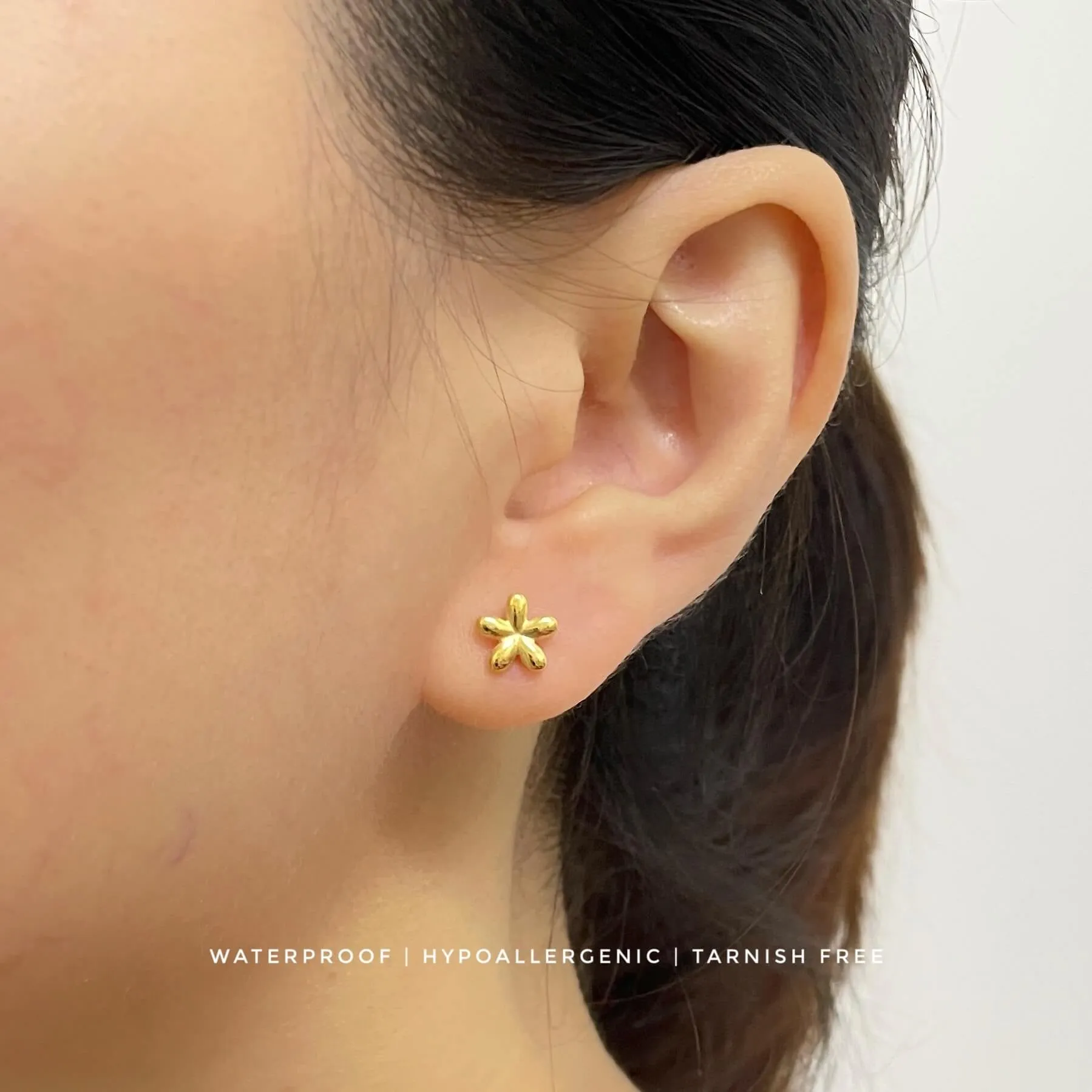 Flower Barbell Earring