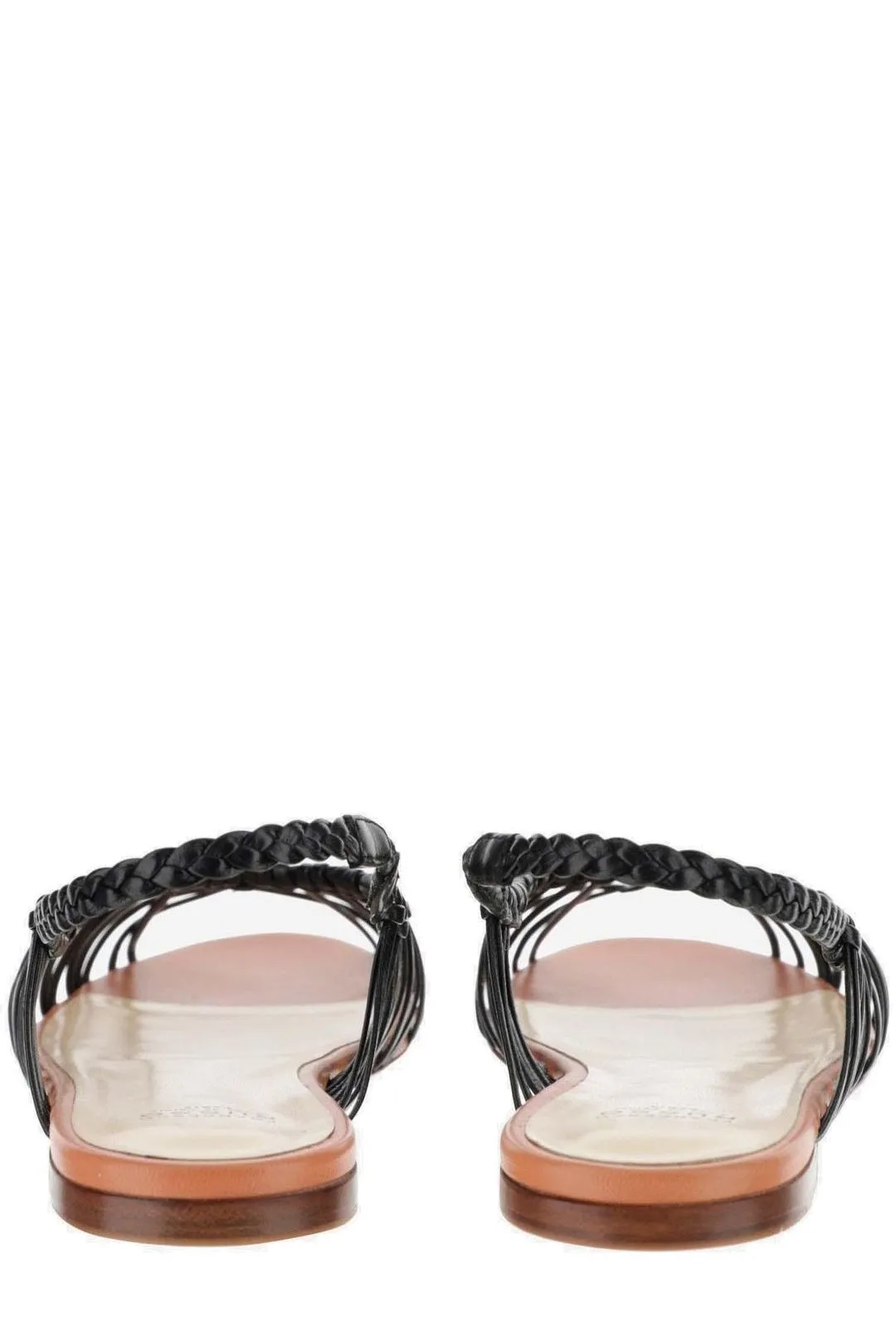 Francesco Russo Caged-Strap Slingback Slip-On Sandals