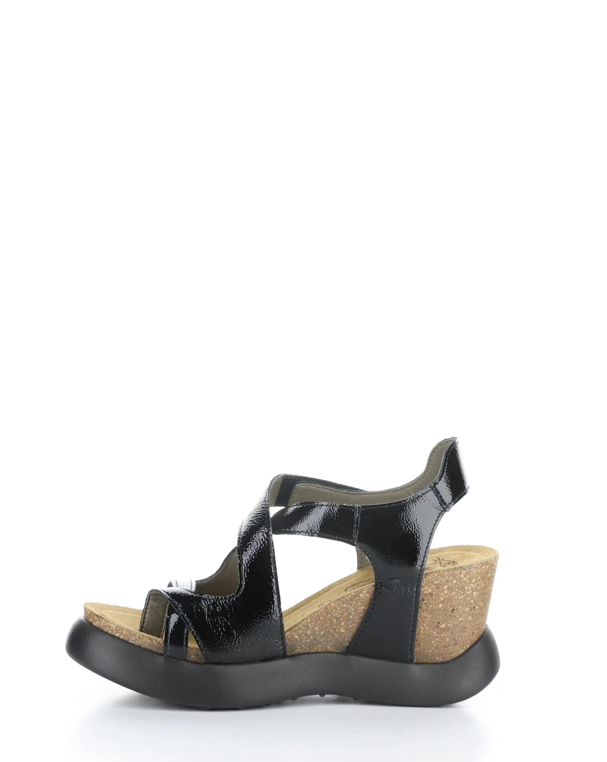 GAVI048FLY 001 BLACK Velcro Sandals