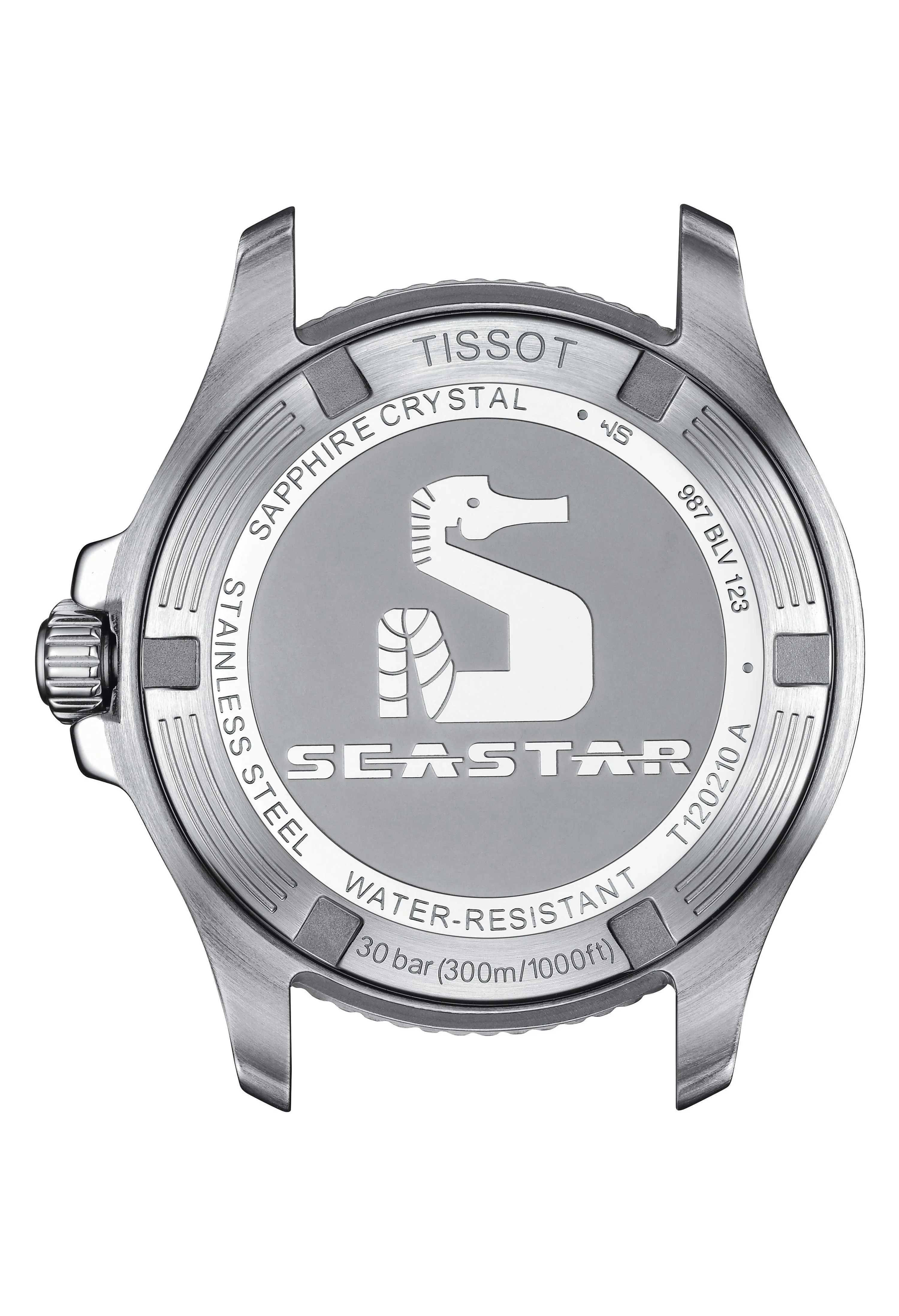 Gents Tissot 36mm Seastar 1000 Black Dial Stainless Steel Bracelet Watch