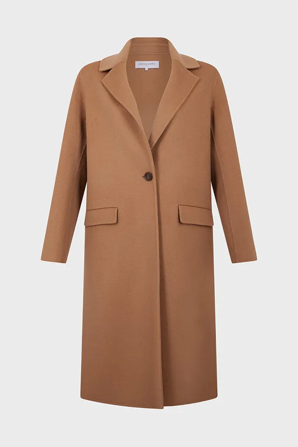 Gerard Darel LANAIA STRAIGHT CUT DOUBLE FACE WOOL COAT