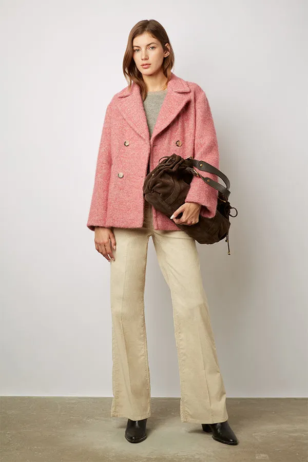 Gerard Darel SOCRATE ALPACA BLEND SHORT WOOL COAT