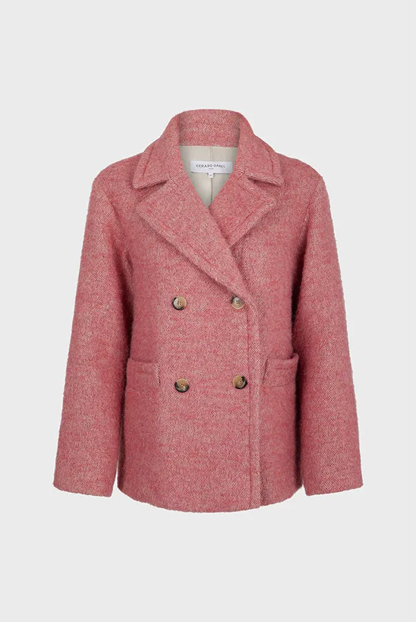 Gerard Darel SOCRATE ALPACA BLEND SHORT WOOL COAT