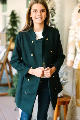 Girls: City Streets Hunter Green Coat