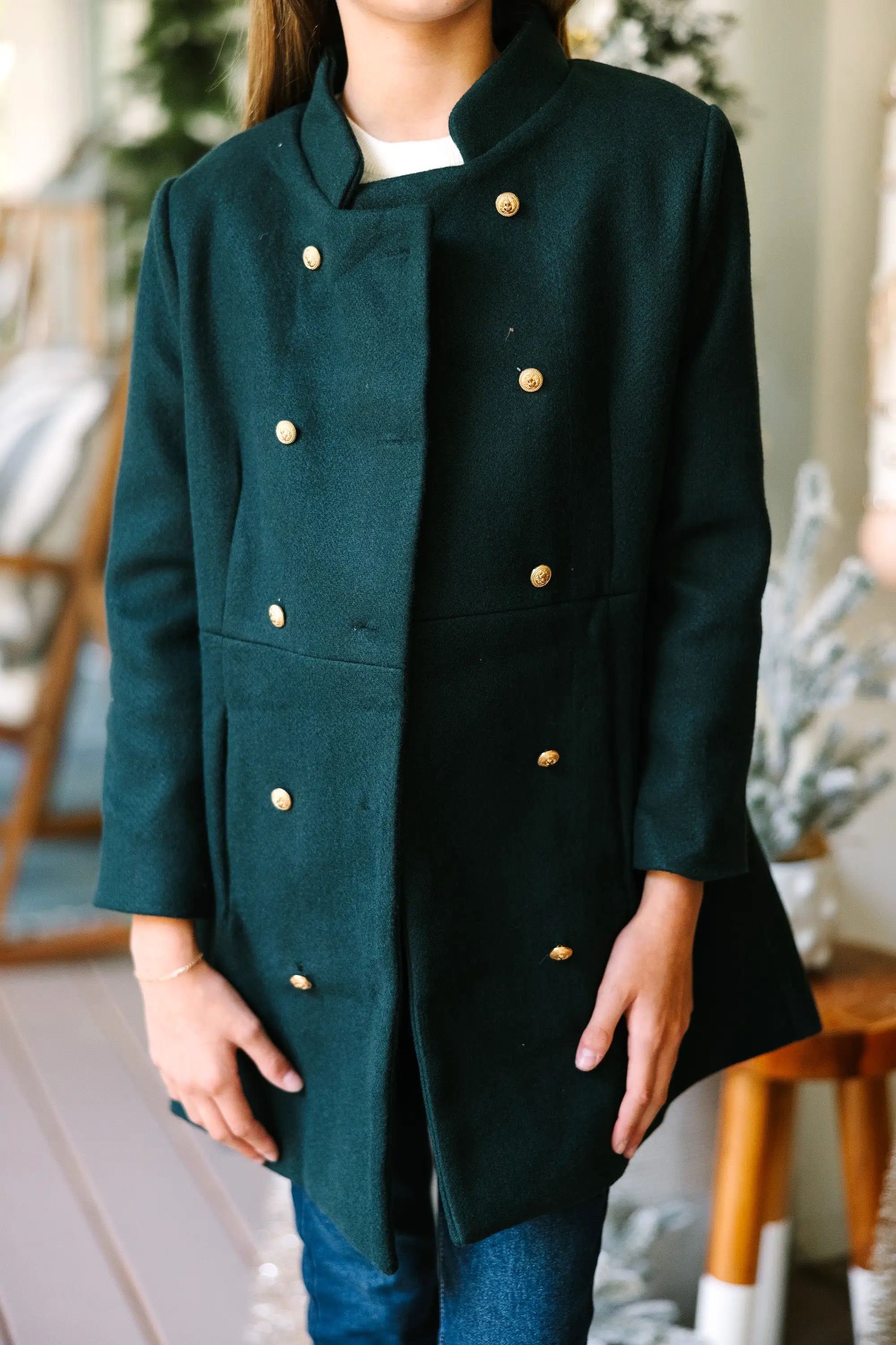 Girls: City Streets Hunter Green Coat