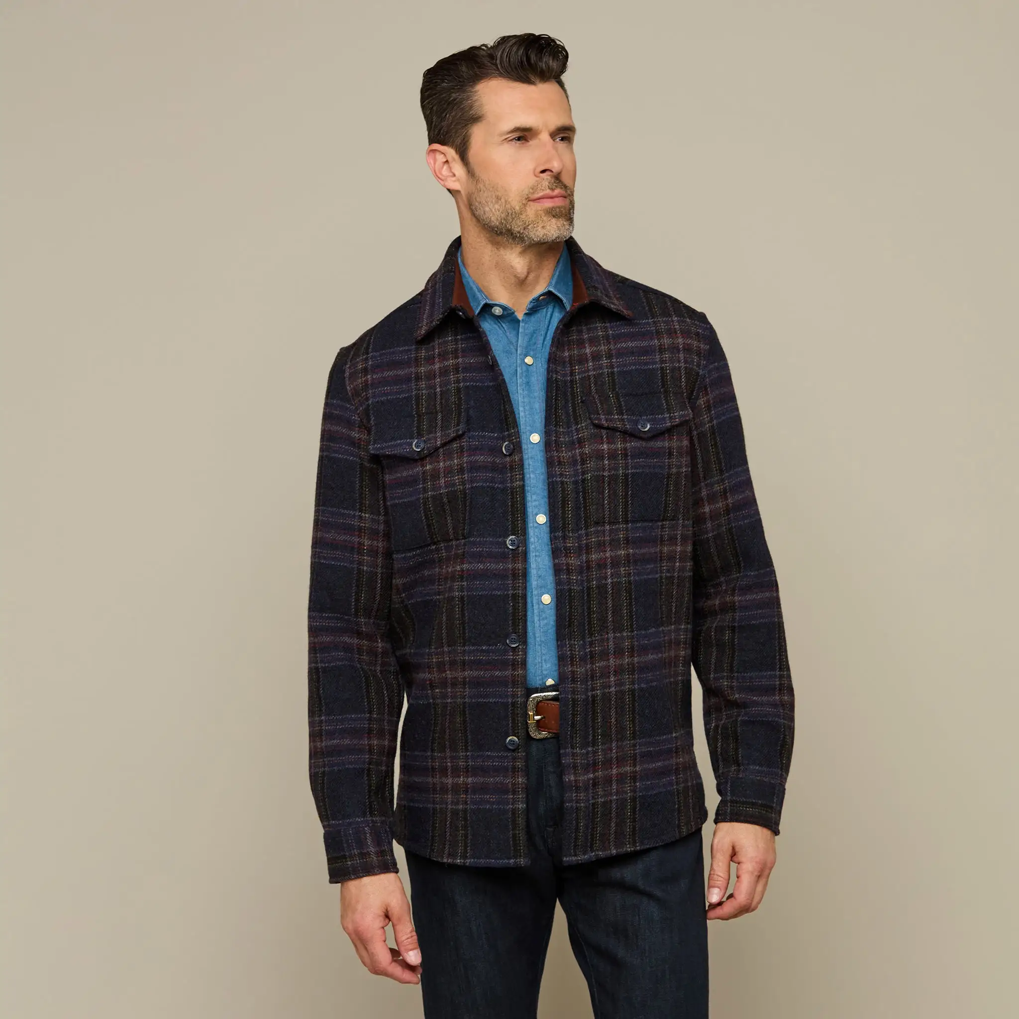 Gordy Chore Coat :: Blue Plaid