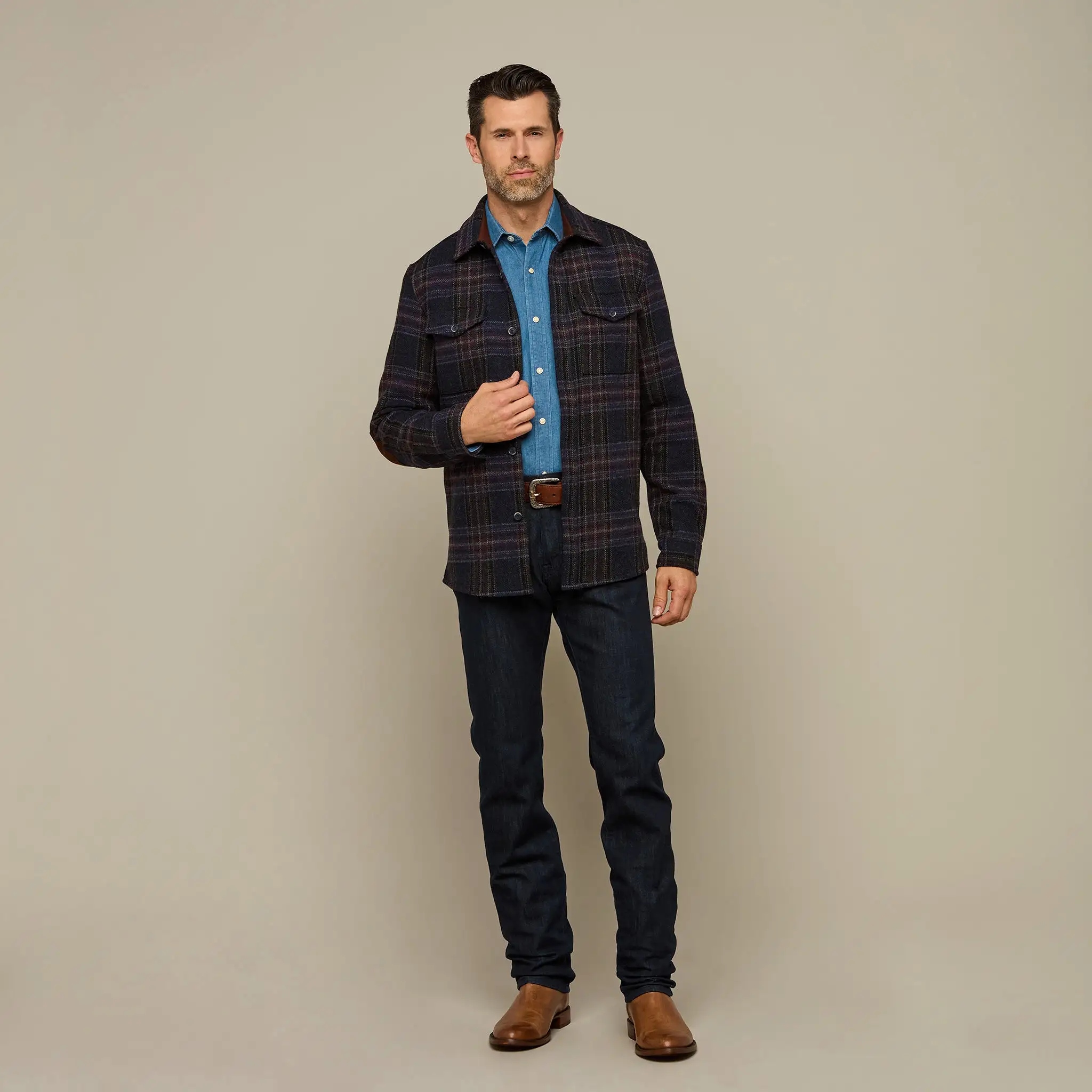 Gordy Chore Coat :: Blue Plaid