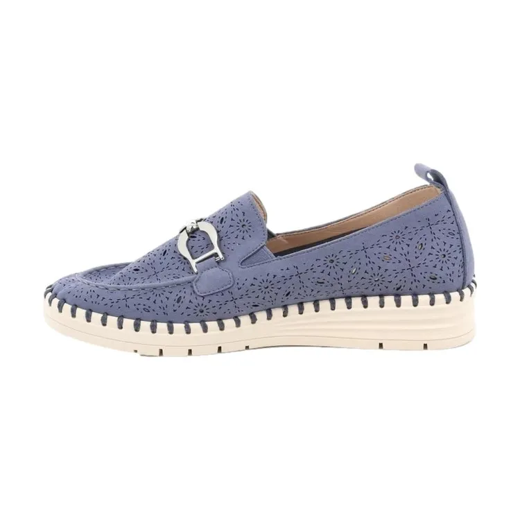 Grunland Mocassino Slip on ultra leggera SC4184 SAVI Blu