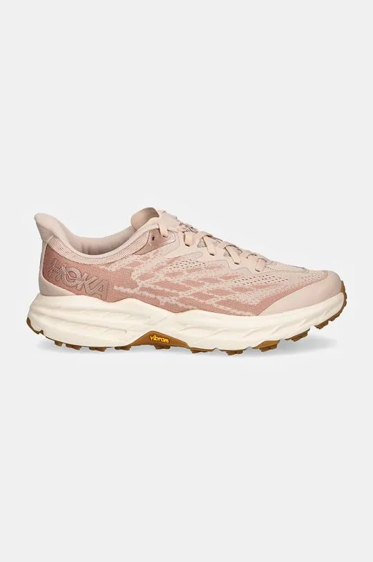 Hoka One One running shoes SPEEDGOAT 5 beige color