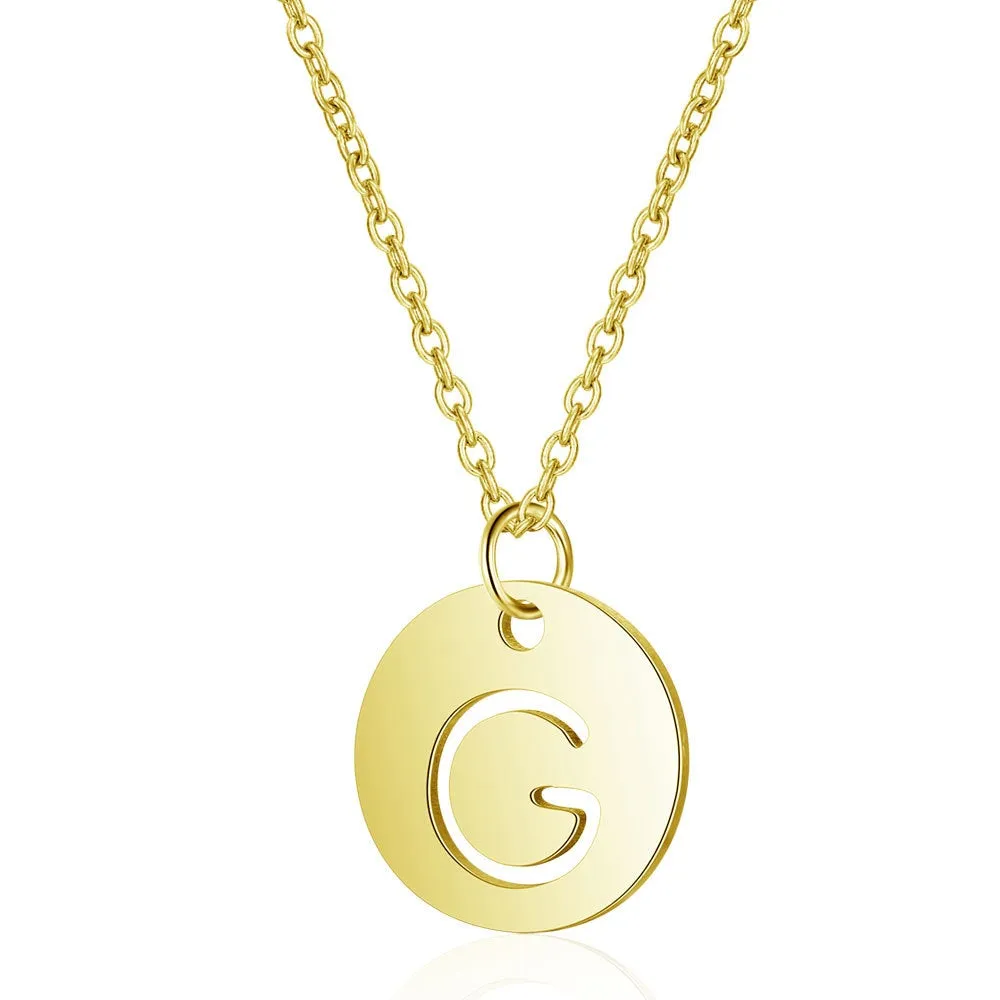 Initial Necklace Gold (A-Z)