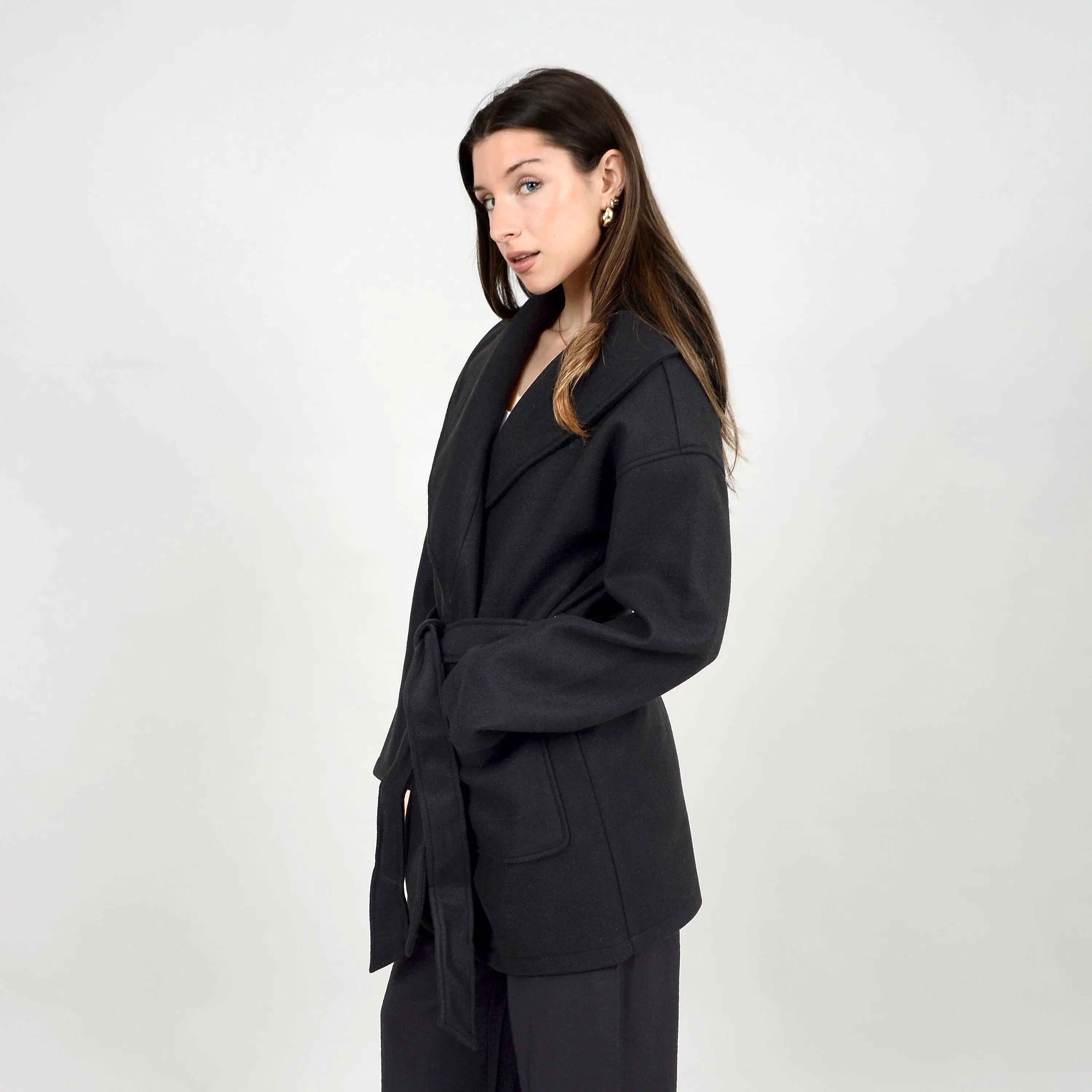 Janna Shawl Collar Coat (SALE)