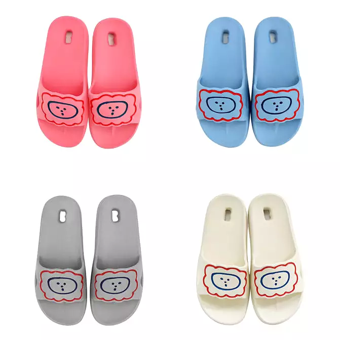 Lion Bathroom Slippers Shoes Home Soft Nonslip water hole Couple Gifts