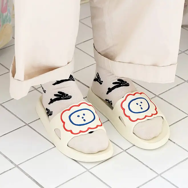 Lion Bathroom Slippers Shoes Home Soft Nonslip water hole Couple Gifts