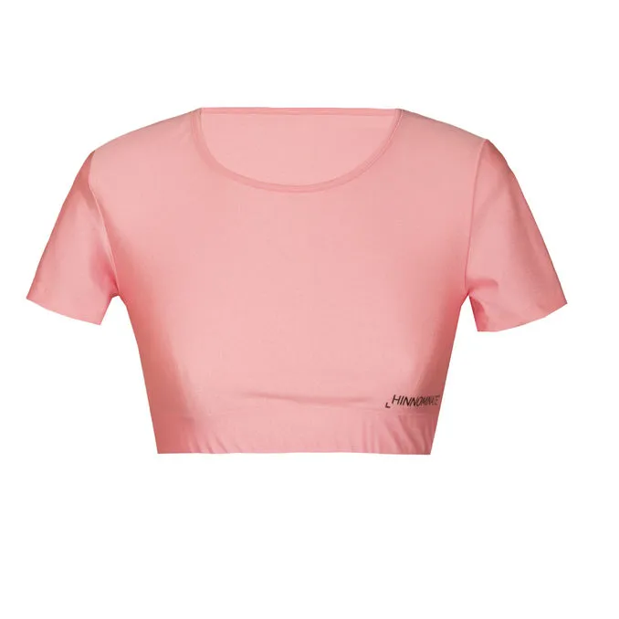 LYCRA CROP TOP Woman Pink Bonbon