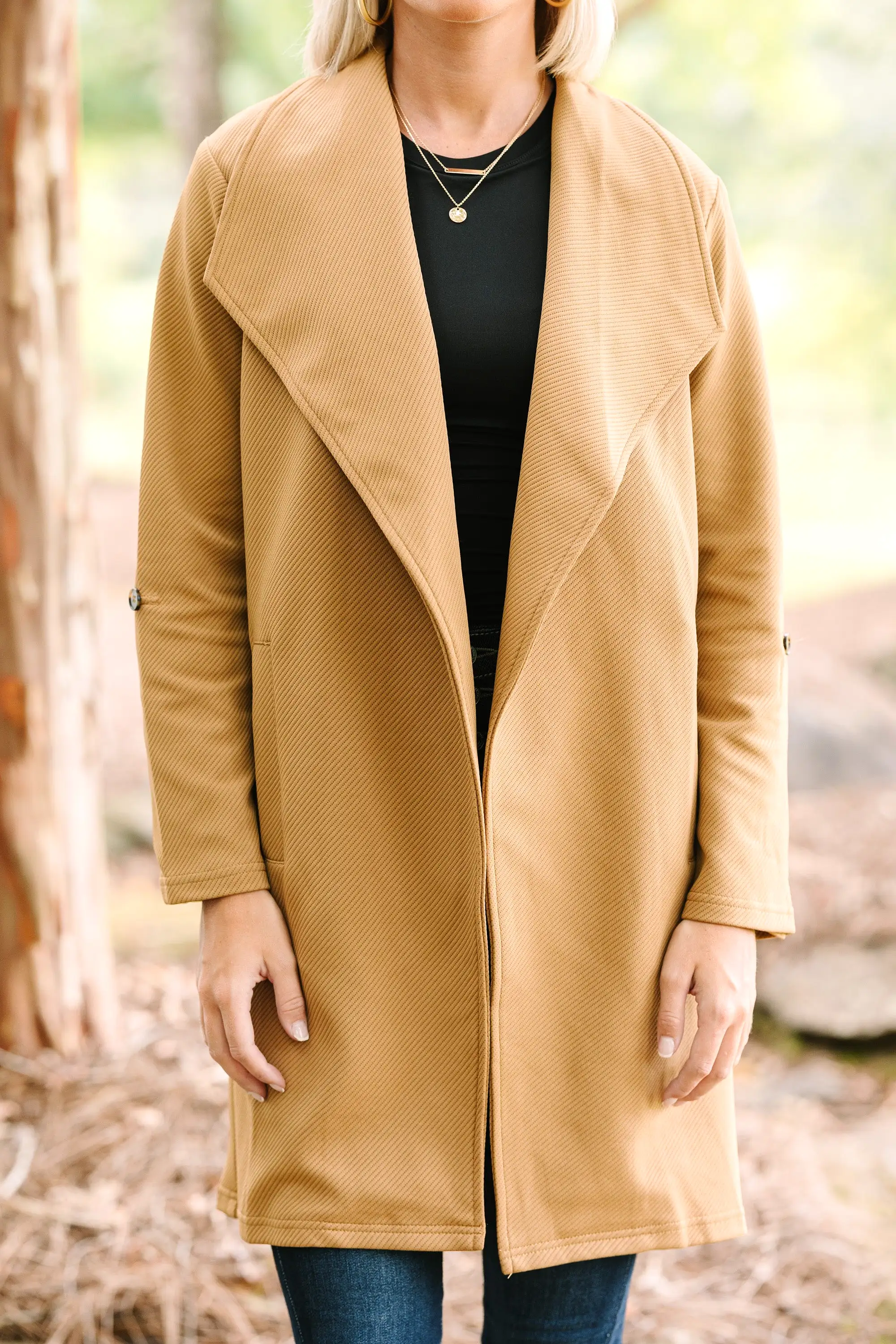 Make It Happen Camel Brown Coat