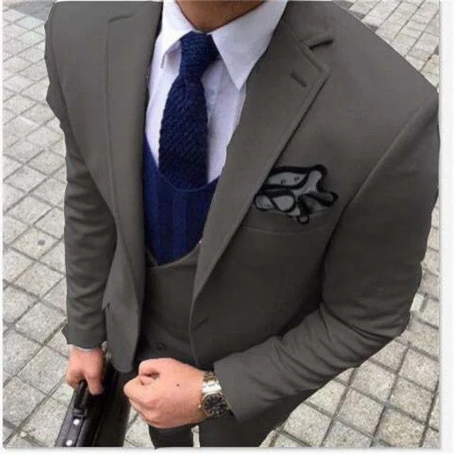 Men's Suit 3-Piece Suit Custom Made Wedding Suit