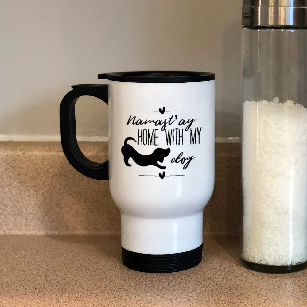 Metal Coffee and Tea Travel Mug Namast'ay