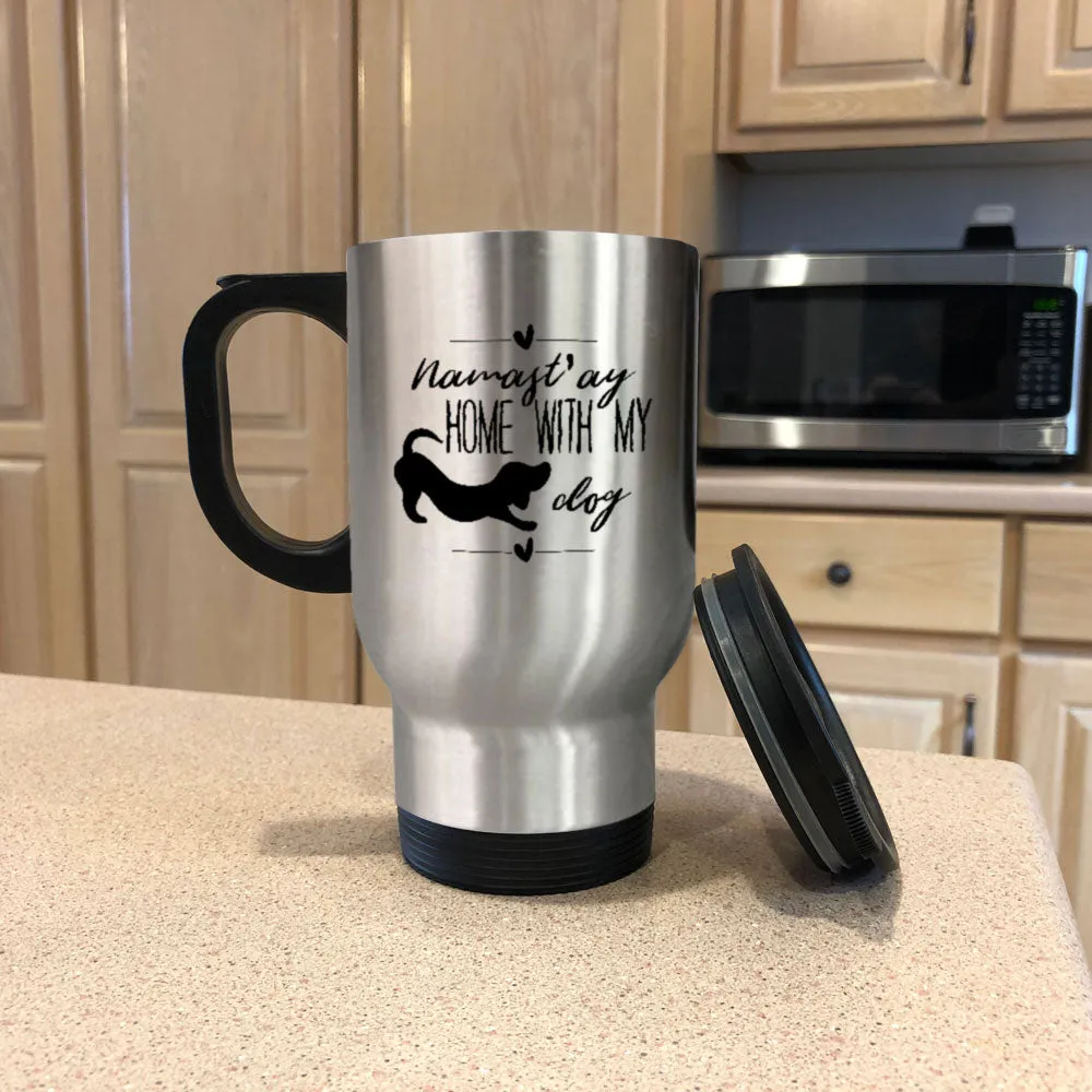 Metal Coffee and Tea Travel Mug Namast'ay