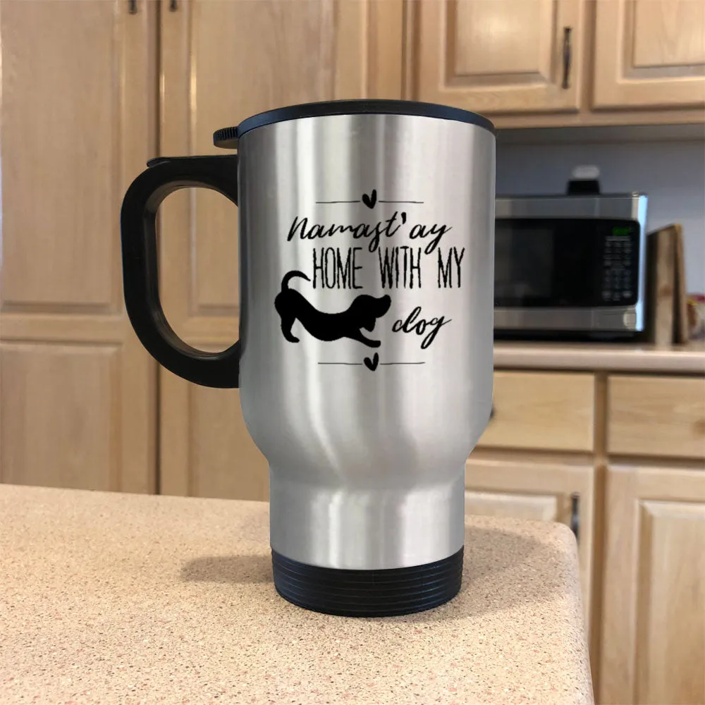 Metal Coffee and Tea Travel Mug Namast'ay