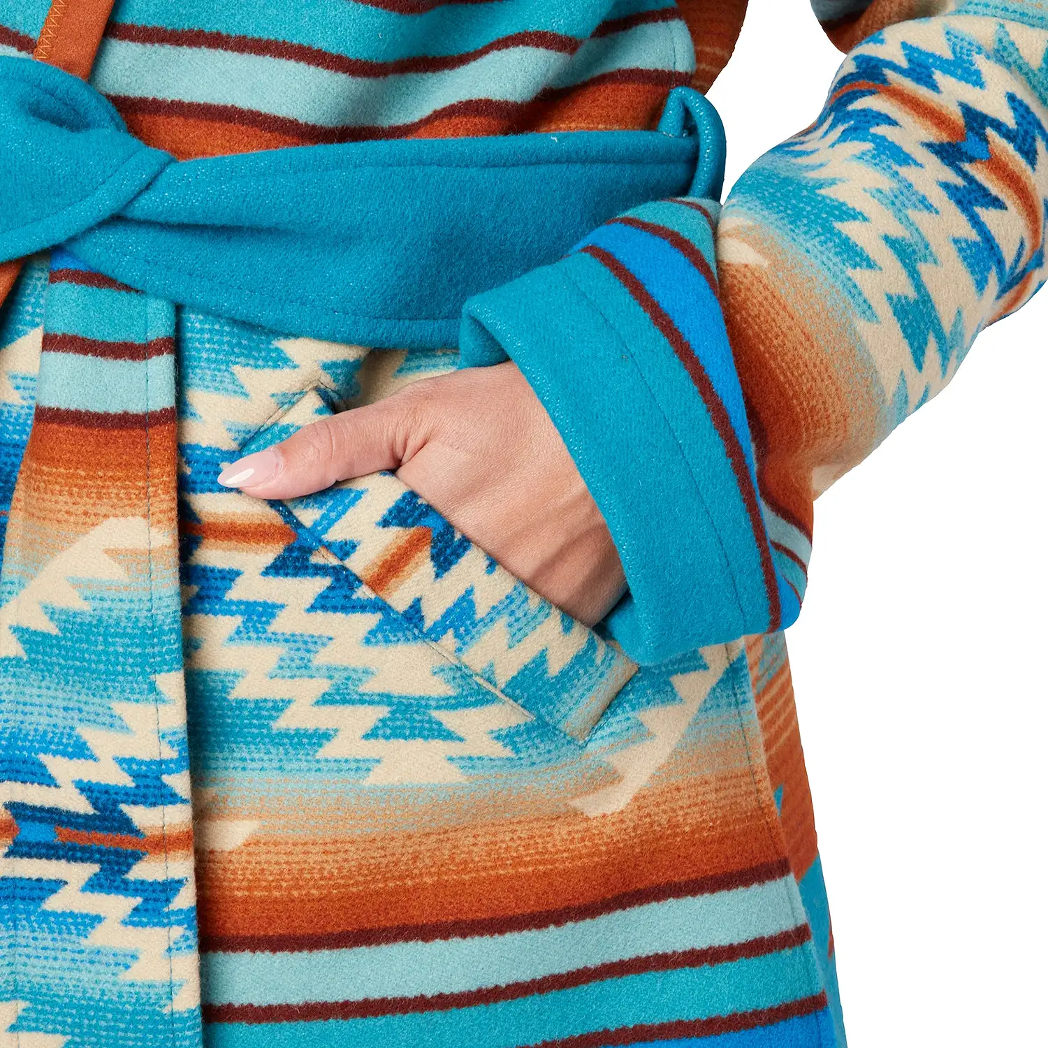 Pagosa Springs Wrap Coat :: Blue