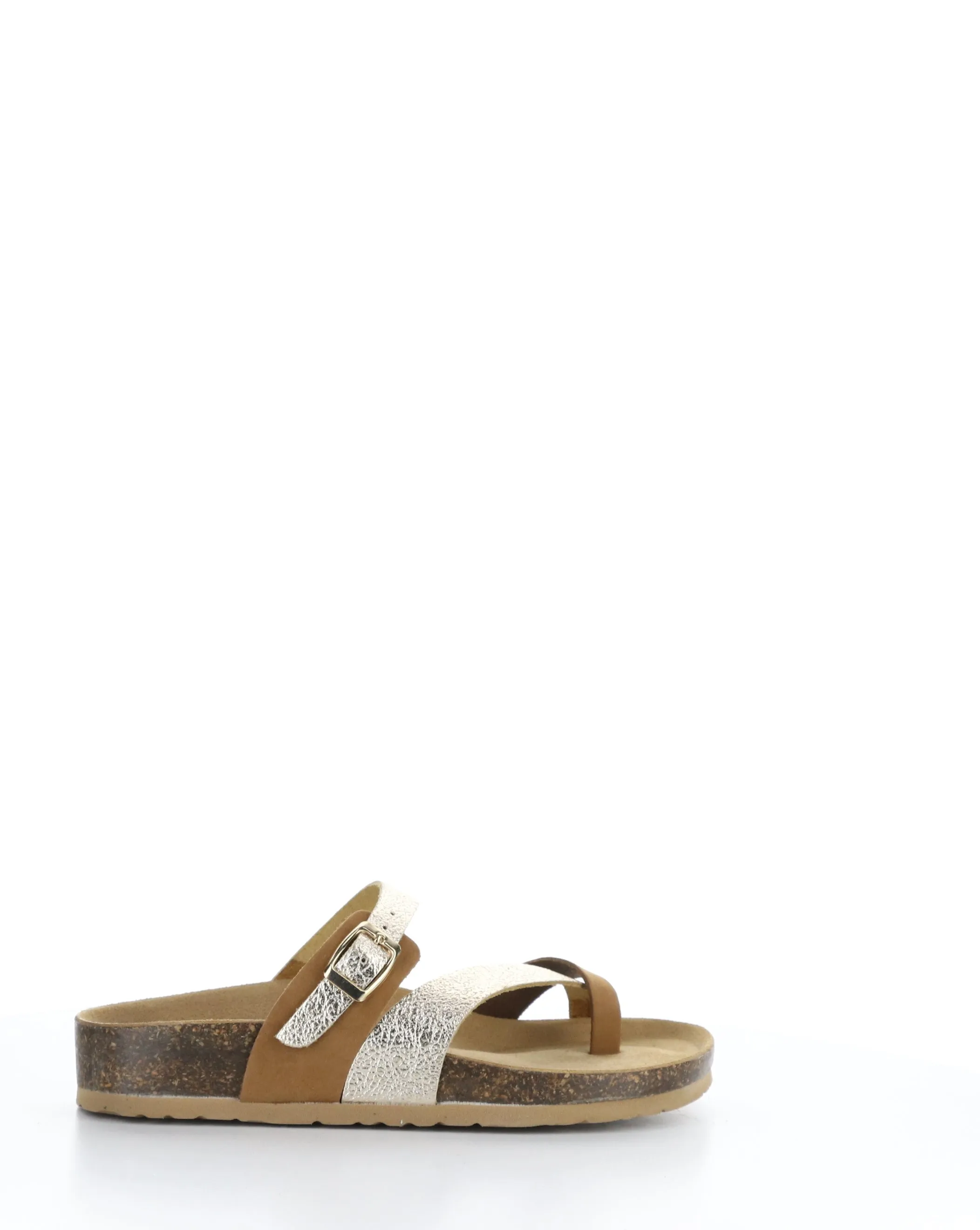 PARR BRANDY/GOLD Slip-on Sandals