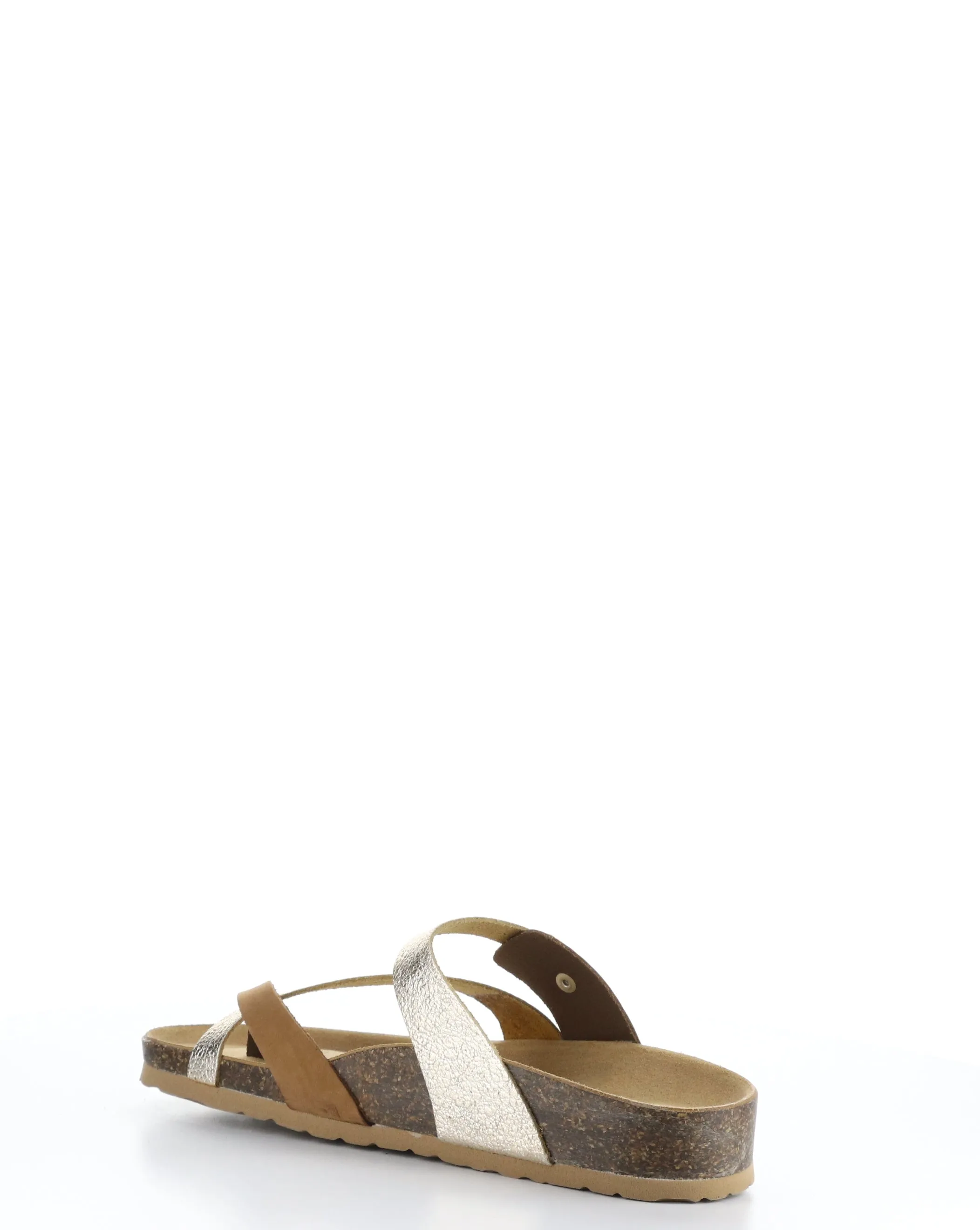 PARR BRANDY/GOLD Slip-on Sandals