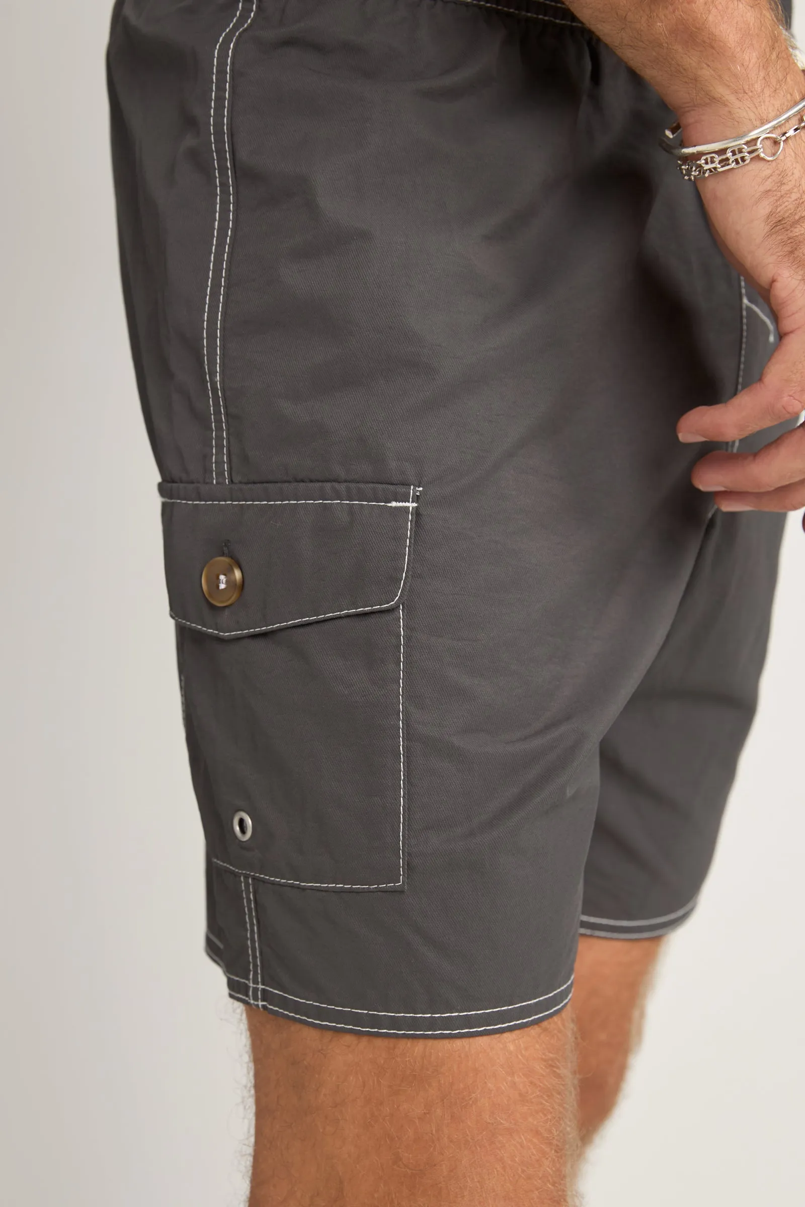 Patch Beach Short Black