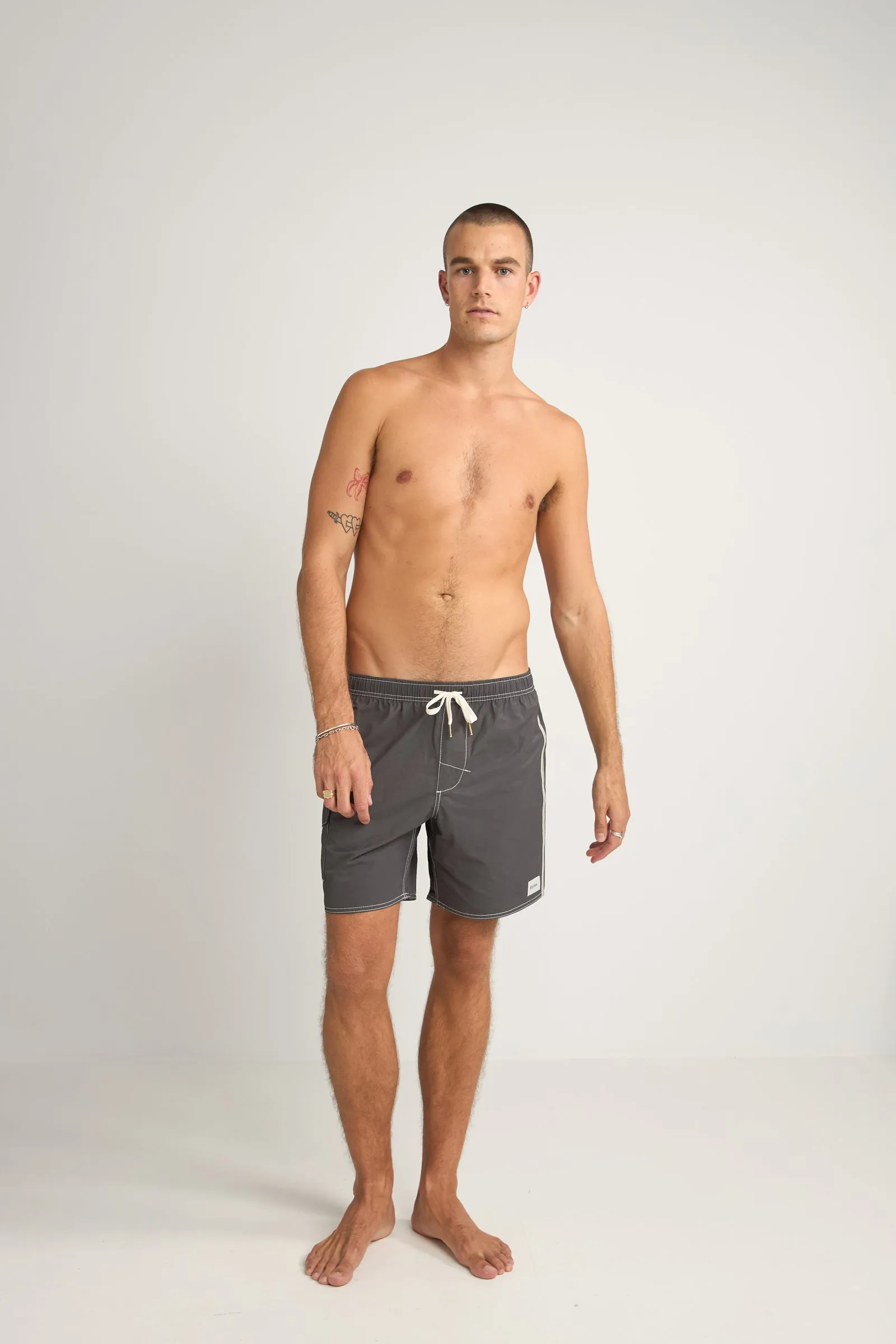 Patch Beach Short Black